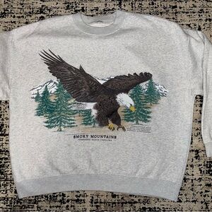 Abercrombie & Fitch Smoky Mountains Oversized Crewneck Sweatshirt
